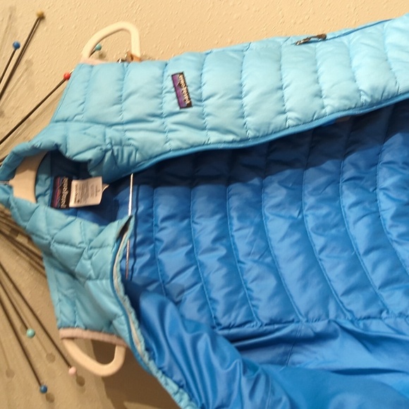 Patagonia puffer vest light blue full zip pockets small - Picture 7 of 10